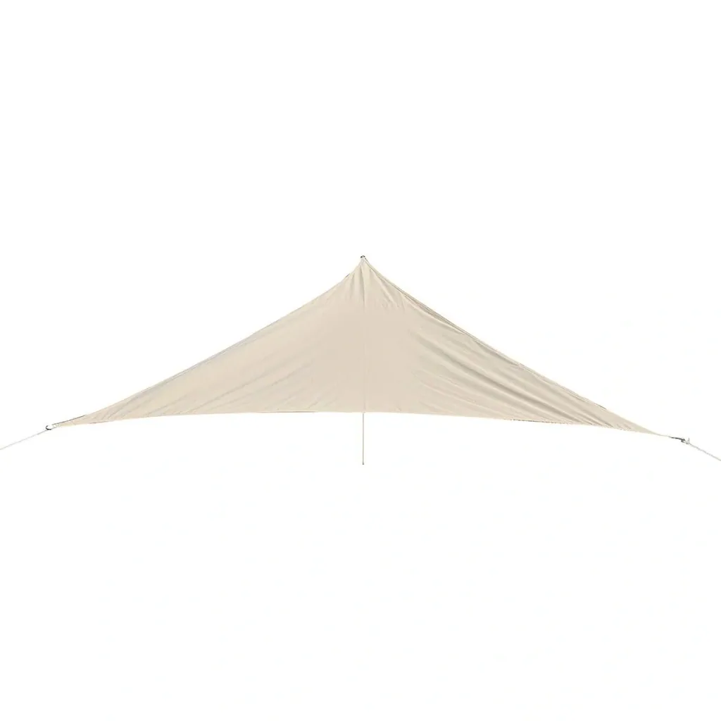 Sun sail triangle/3x3x3 m sand polyester - water-repellent