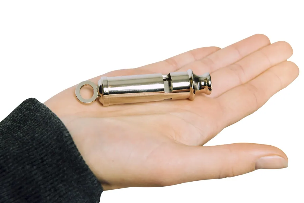 Metal signal whistle