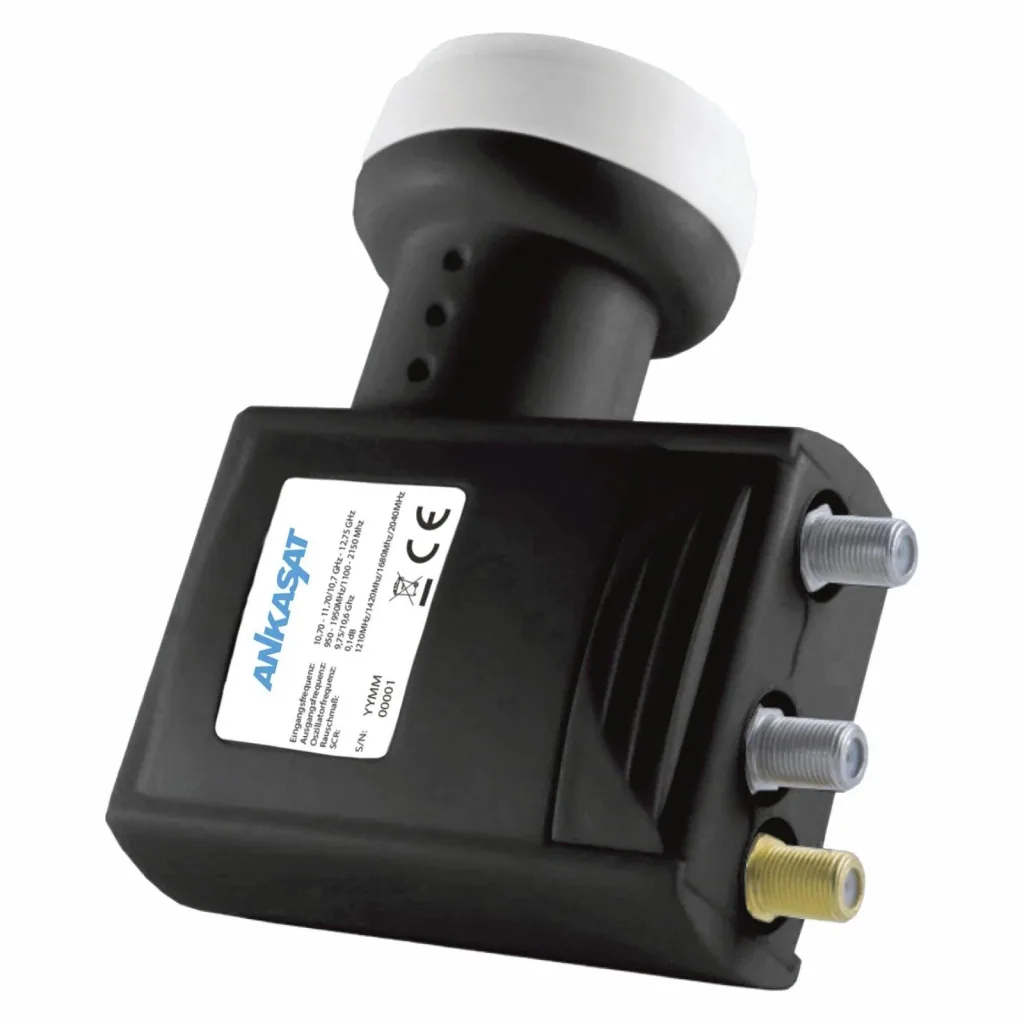 Single cable LNB 4 x Unicable receiver and 2 standard outputs, LTE shielding