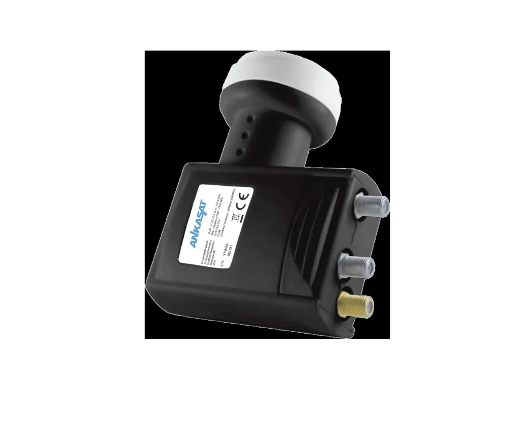 Single cable LNB 4 x Unicable receiver and 2 standard outputs, LTE shielding