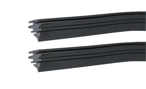 Wiper rubber set for flat bar wipers, set of 2
