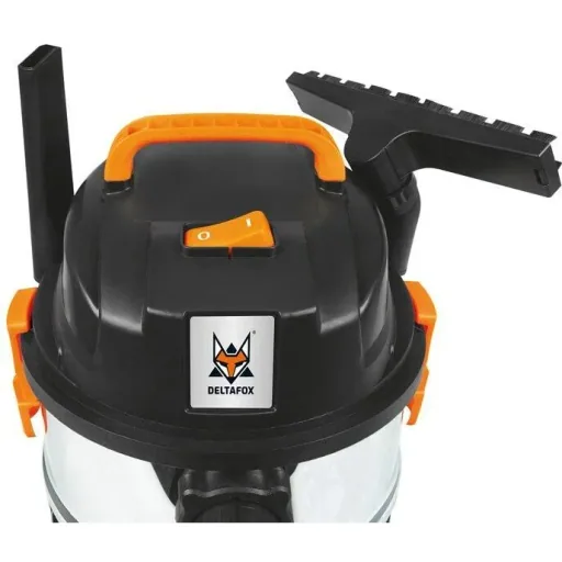 Deltafox wet and dry vacuum cleaner - 1250W - 15l - DC-WDE 1315 RVS