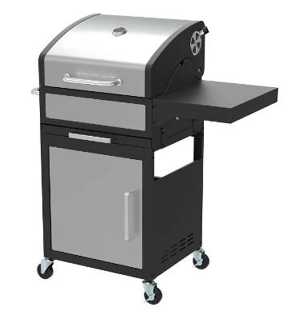 Charcoal grill, grill cart, 114 cm