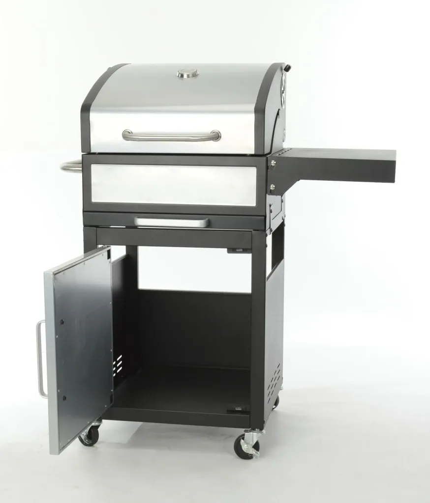 Charcoal grill, grill cart, 114 cm