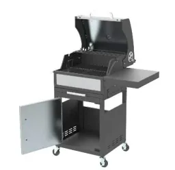 Charcoal grill, grill cart, 114 cm