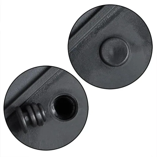 Standing flowerpot black 83x30.5x60cm