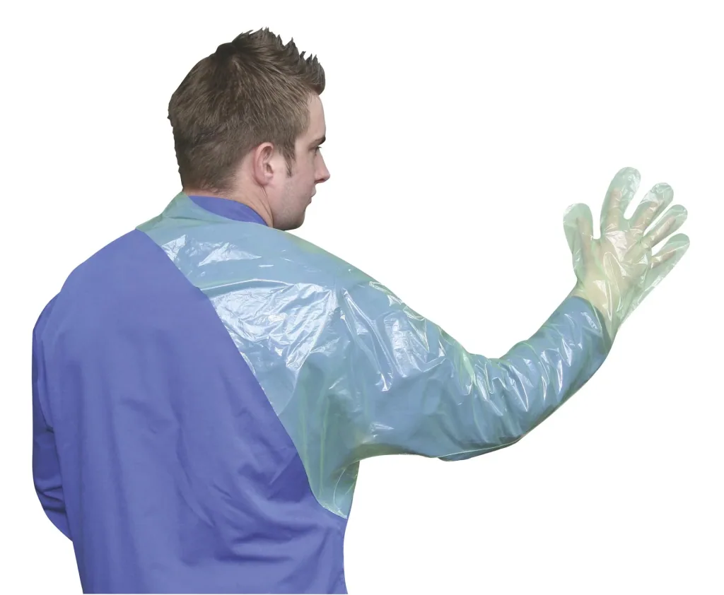 Disposable gloves "VETtop" with shoulder protection, 120 cm, 50 pieces.