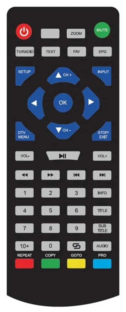 DVD player with 13.3" screen, DVB-T2 HD tuner and gaming function