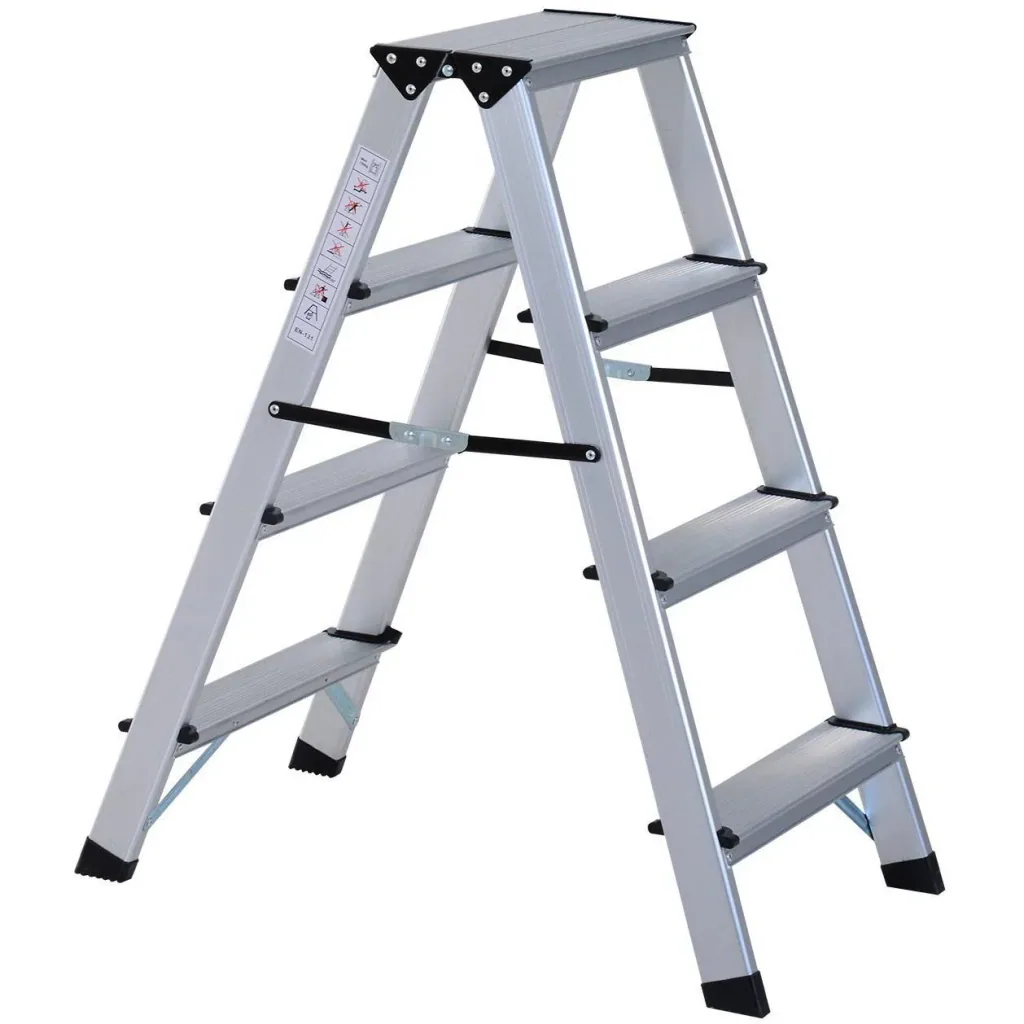 Stepladder aluminum ladder folding step 4 steps