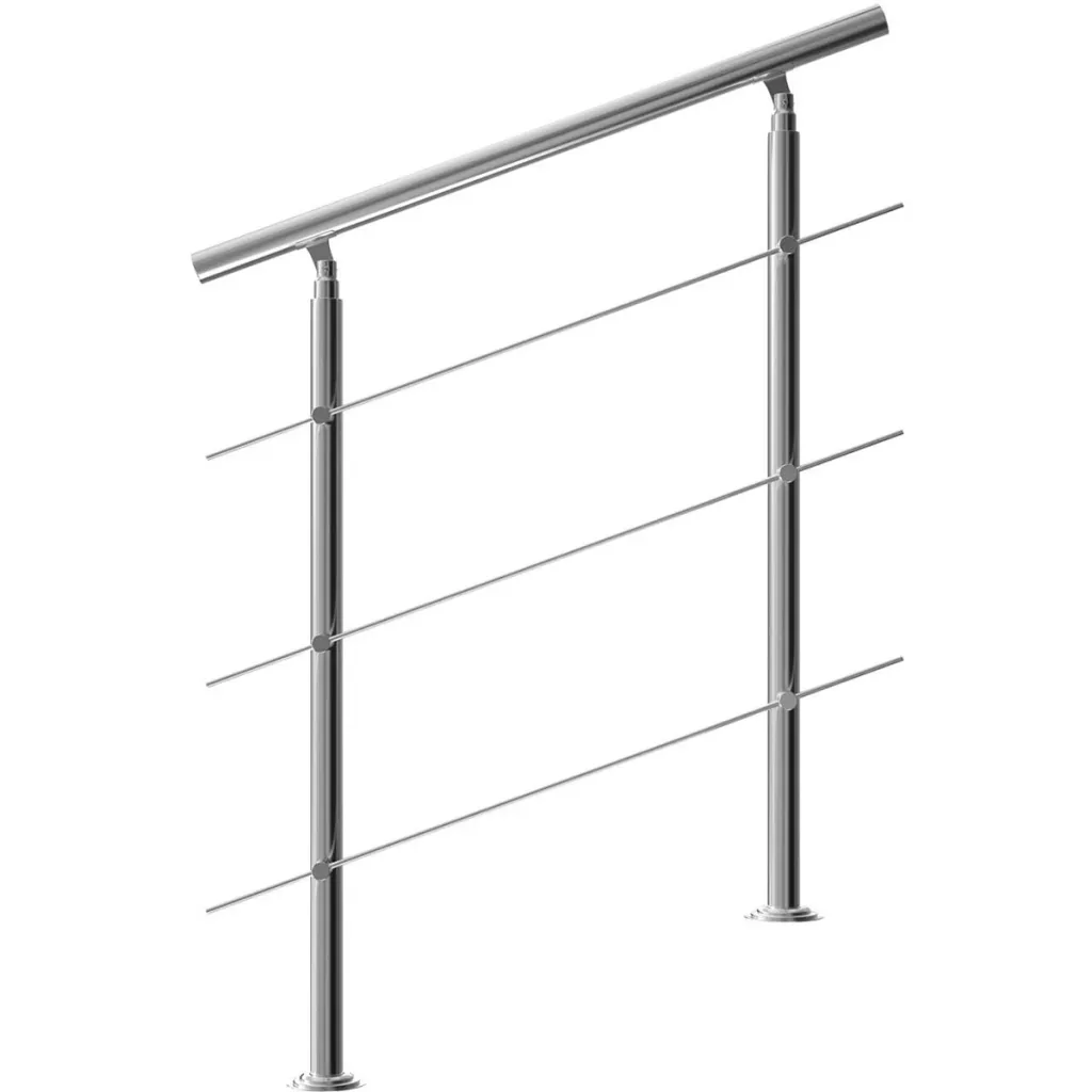 Handrail stainless steel 100cm 3 struts