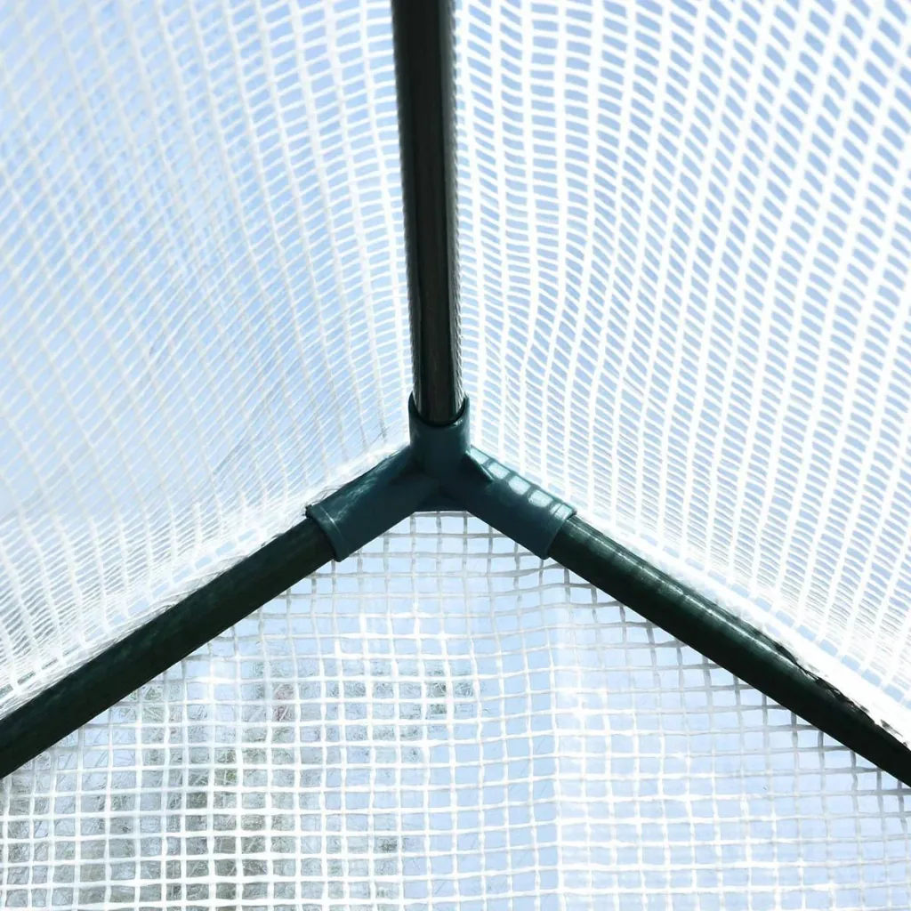 Plastic greenhouse walk-in greenhouse with 4 shelves tomato greenhouse greenhouse cold frame with door green steel PE 1