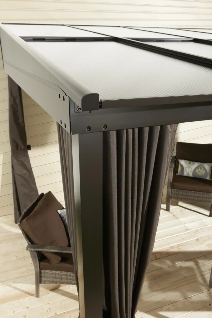 St. Barth 1014 Patio Cover 423×298×240 cm Anthracite – 8mm Twin-Wall Panels & Snow Load Supports