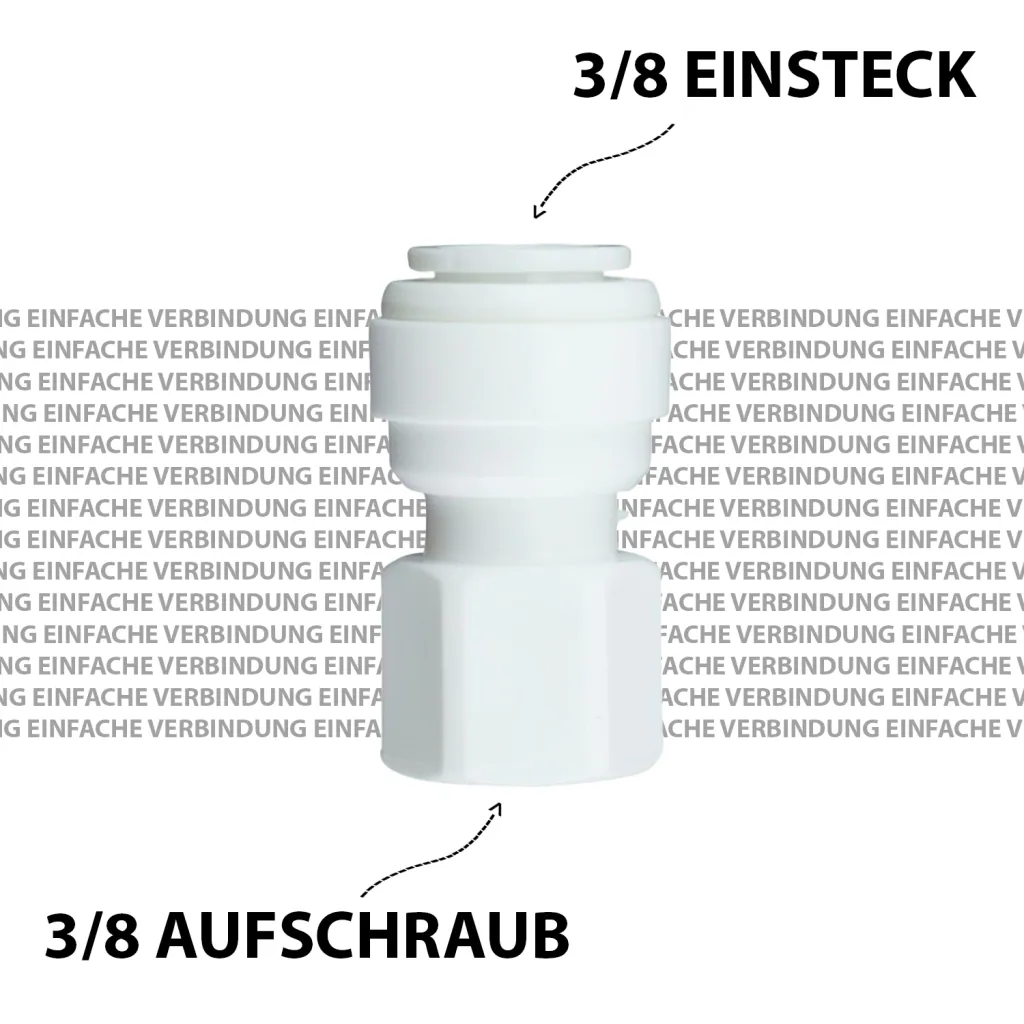Adapter 3/8 Screw-on 3/8 Plug