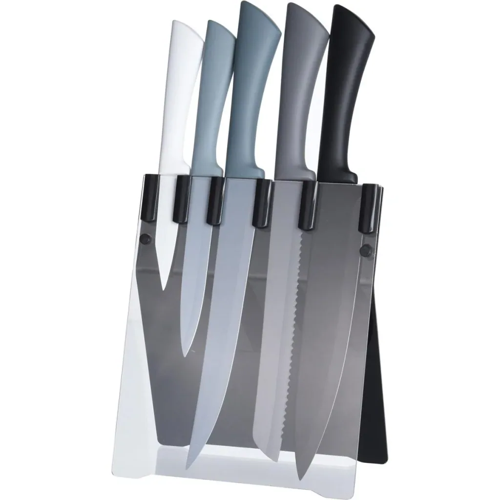 Knife set with knife block - modern