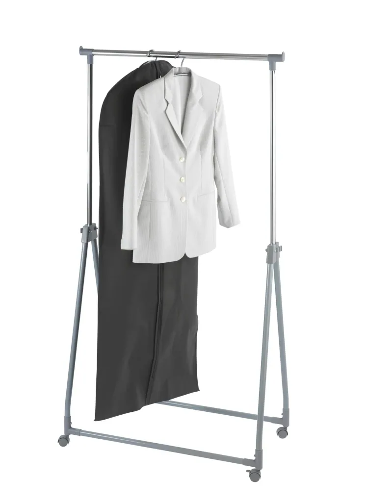 Clothes rack - foldable, height adjustable, up to 40 kg load capacity