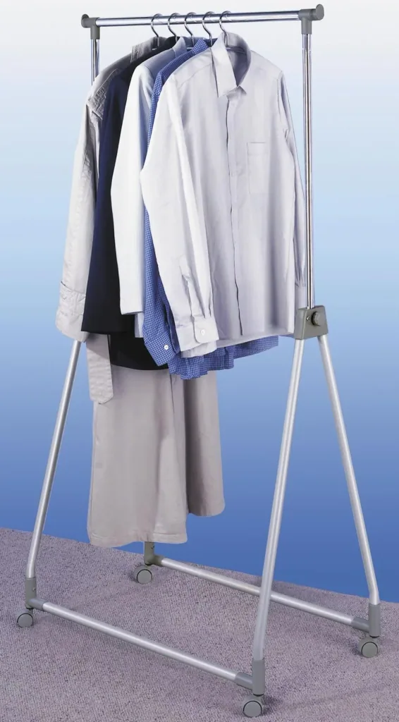 Clothes rack - foldable, height adjustable, up to 40 kg load capacity