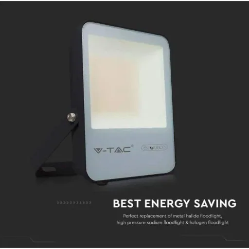 VT-100185 LED Floodlight - 100 W - 13700 Lm - 4000K - Black - Extra Efficient