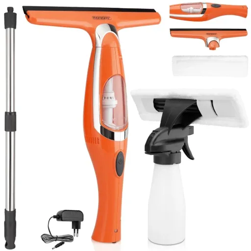 Battery-operated window cleaner