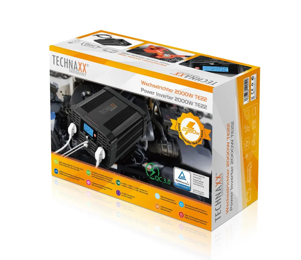 Inverter, sine wave TE22, 2000 watts