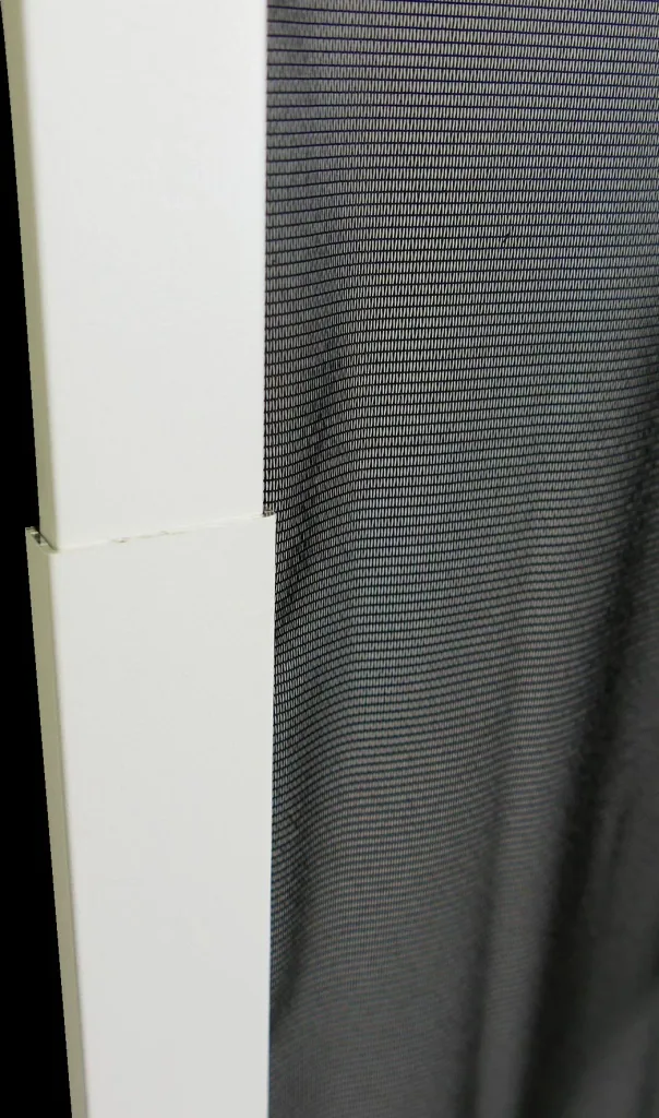 Telescopic insect screen window slim with pollen protection 120 x 140 cm, white
