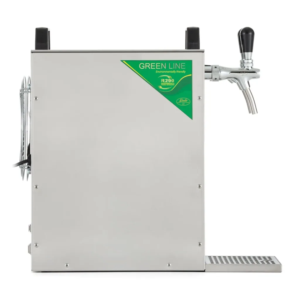 Beer dispenser, Beer machine - Kontakt 70/K 2-beer cooler-stainless steel, 90 L/h, with membrane pump