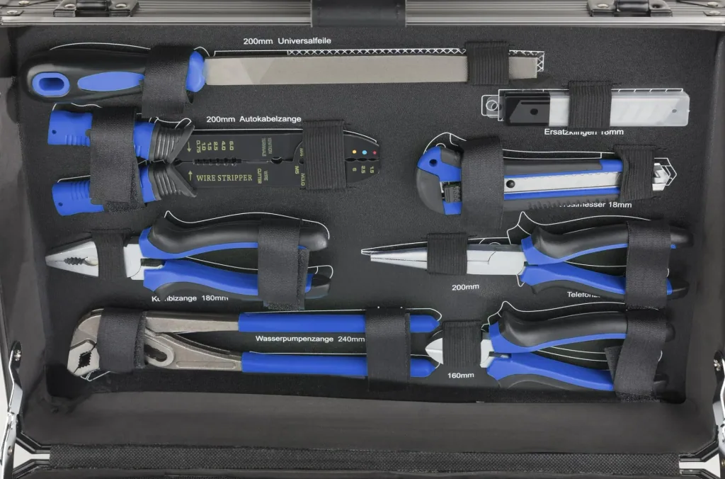 Aluminum tool case 105-piece 3/8" / 1/4"