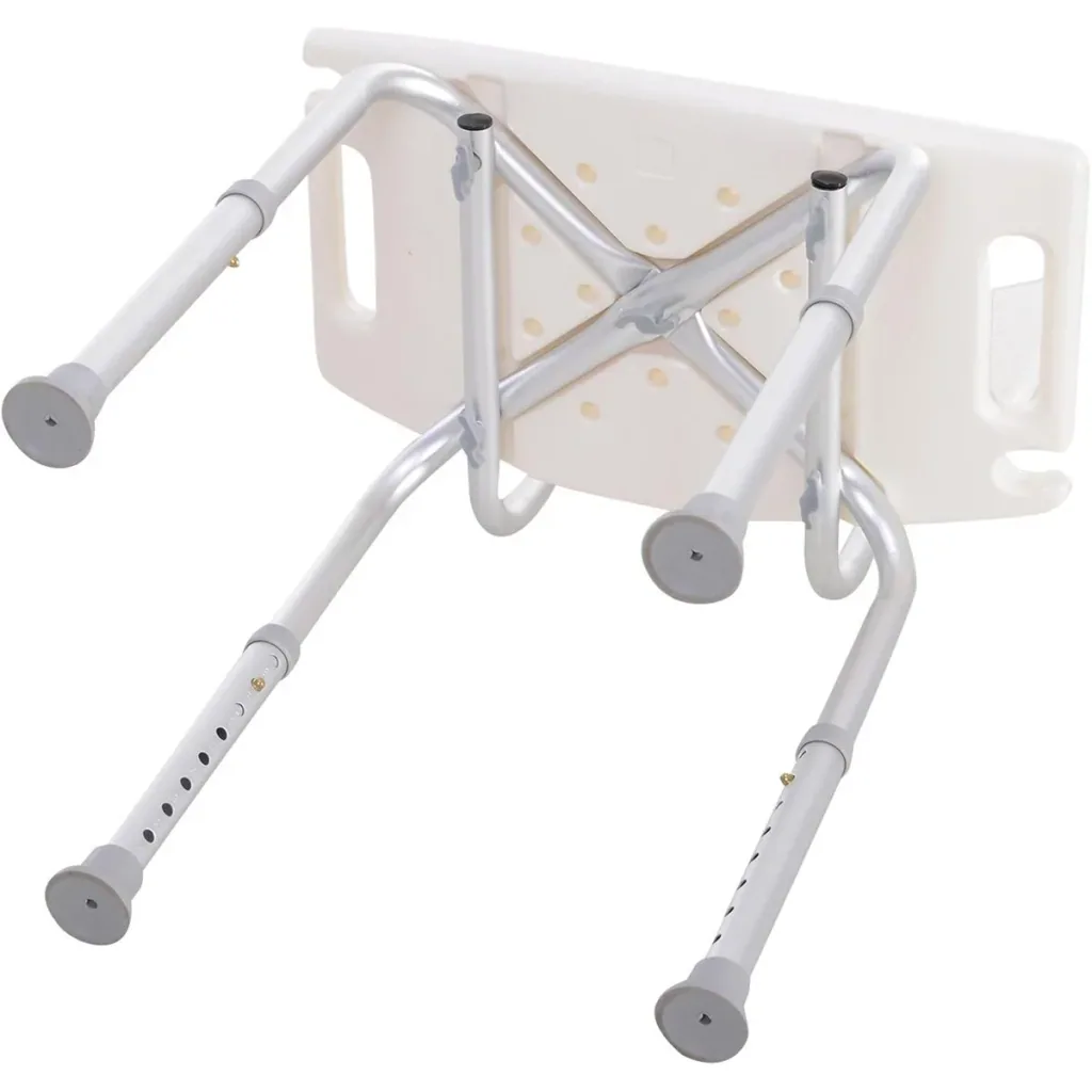 Shower chair with backrest