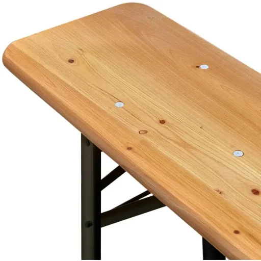 Beer table and bench - wood 1.7m