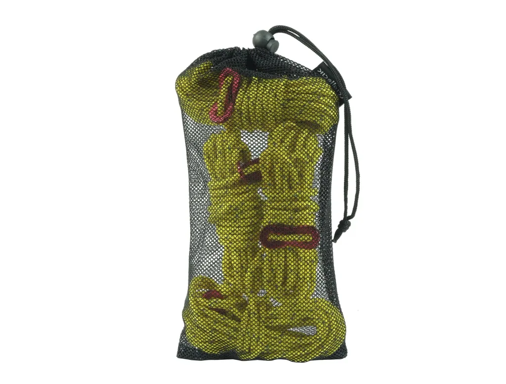Reflective guy ropes, 4 mm, 4 m length, 4 pieces