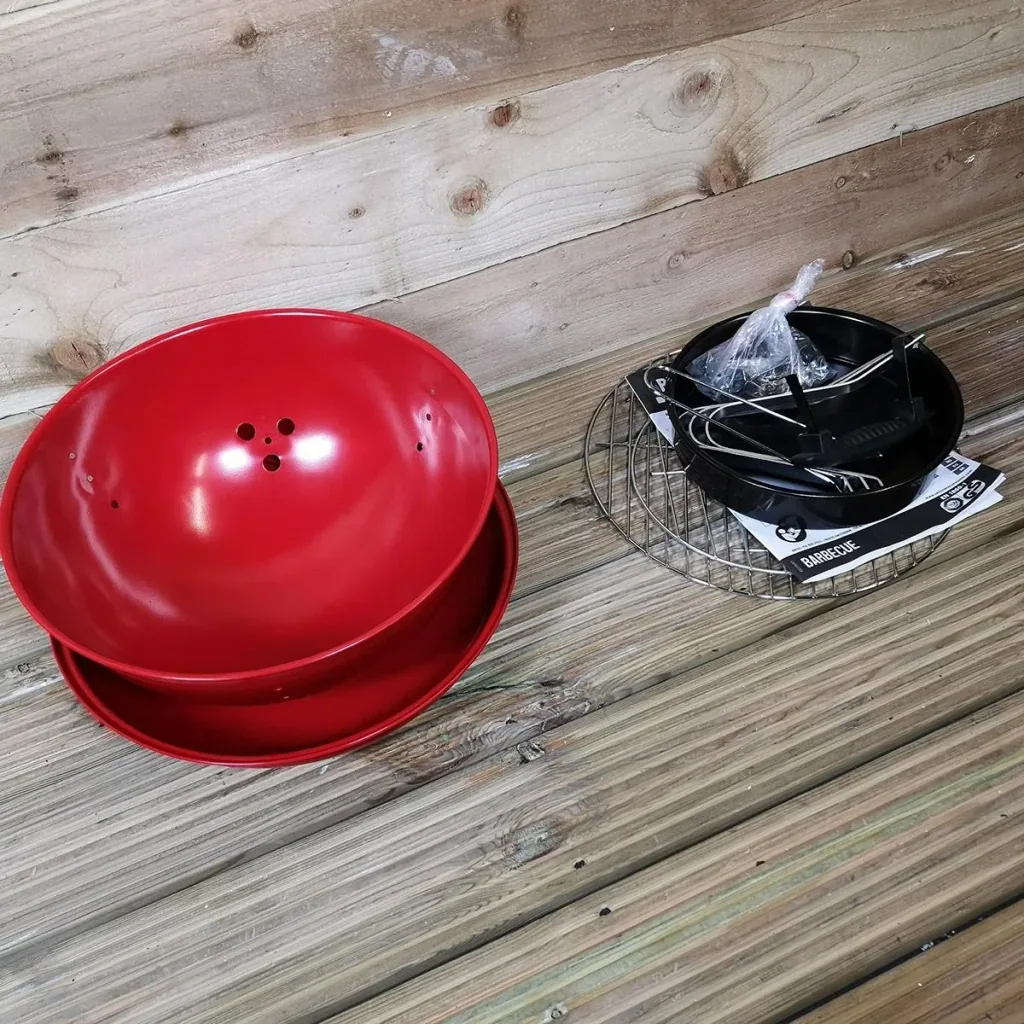 Wilderness Charcoal Grill Ball Shape - Red