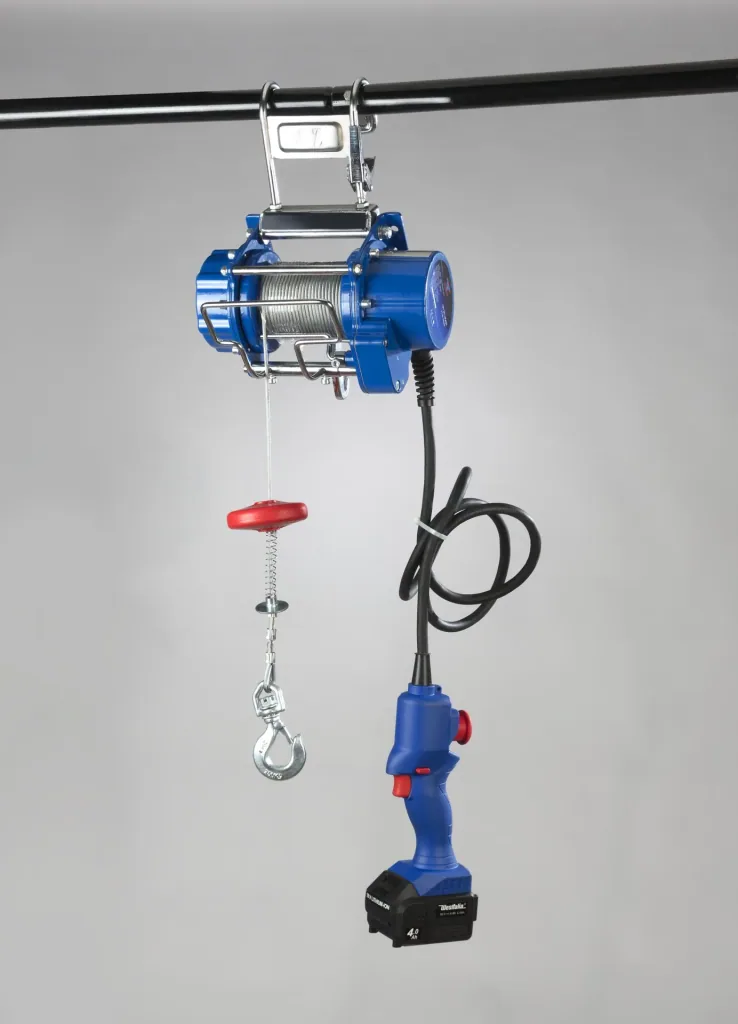 18V cable hoist WS18 including battery 4.0 Ah and charger