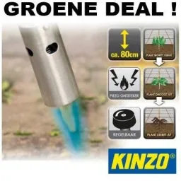 Kinzo weed burner set with 6 gas bottles and gas burner