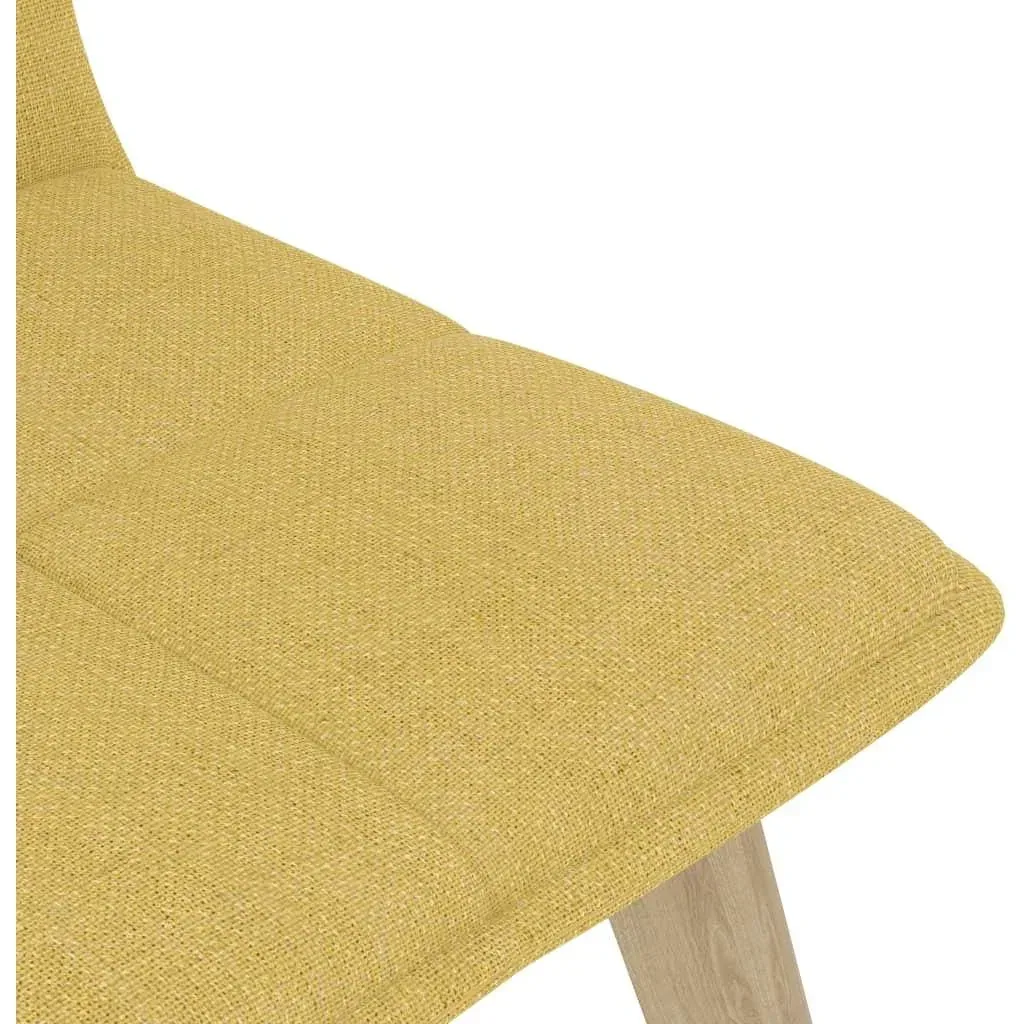 Dining room chairs 2 pieces fabric mustard yellow