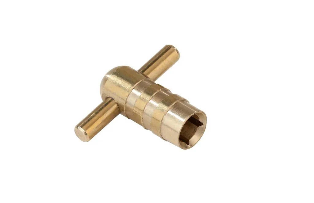 Brass bleed key