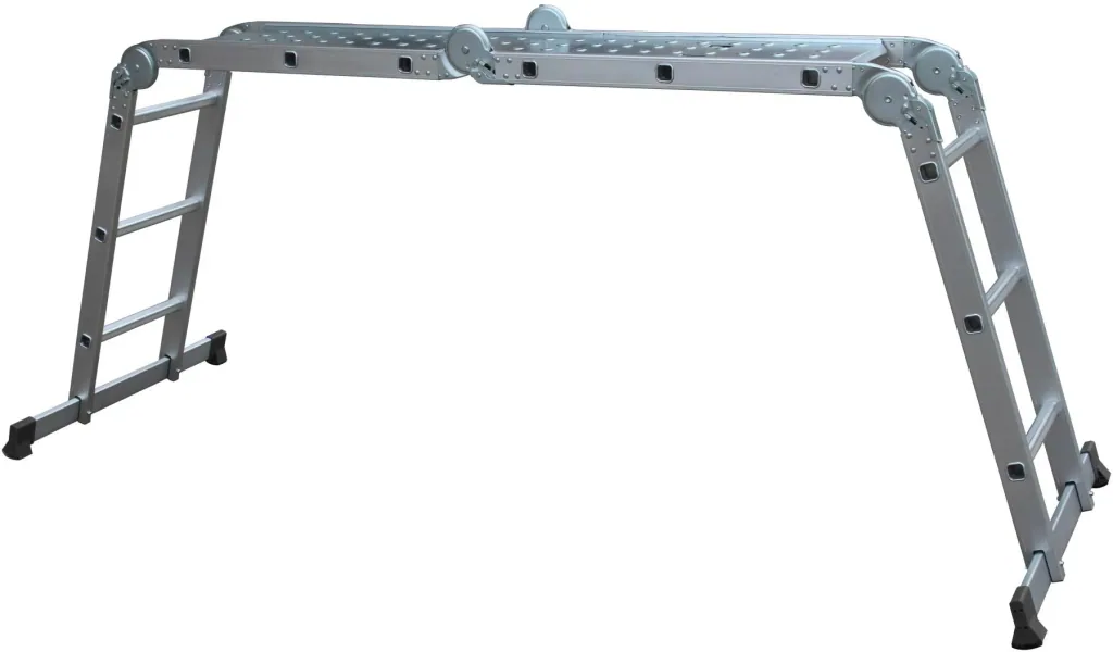 Aluminum multi-purpose ladder 4x3 rungs