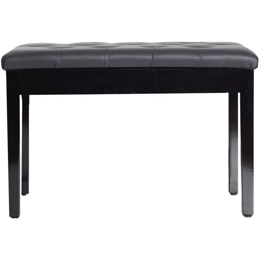 Piano bench vanity stool with storage space