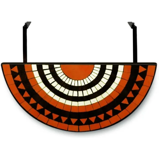 RomanSun Mosaic balcony table 76x40cm foldable