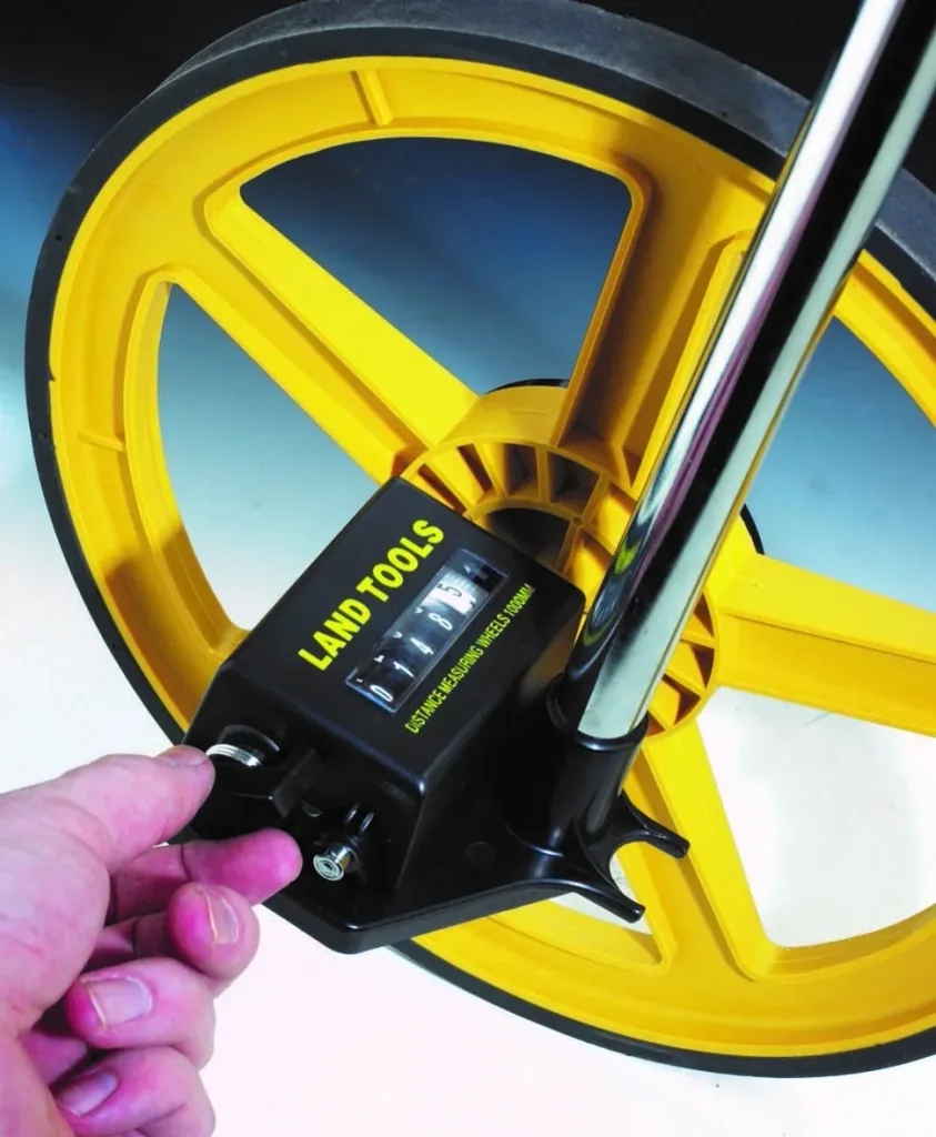 Distance measuring roller speedometer