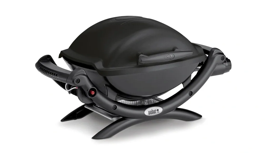 Gas grill Q 1000, black, without side tables