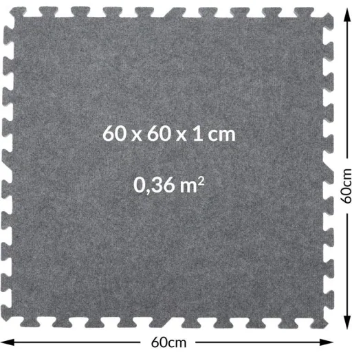Foam floor tiles grey
