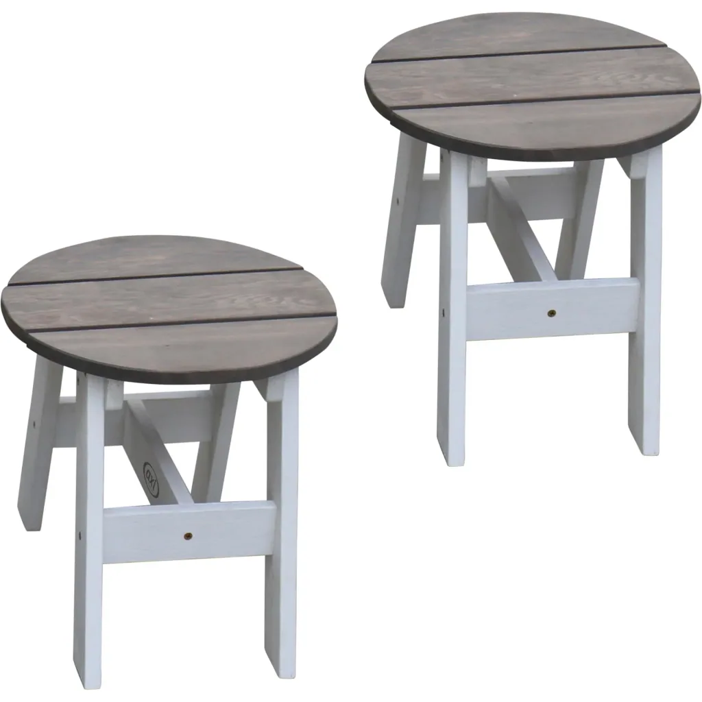 3-piece picnic set round gray/white