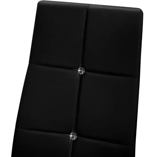 Dining chair 6 pieces black