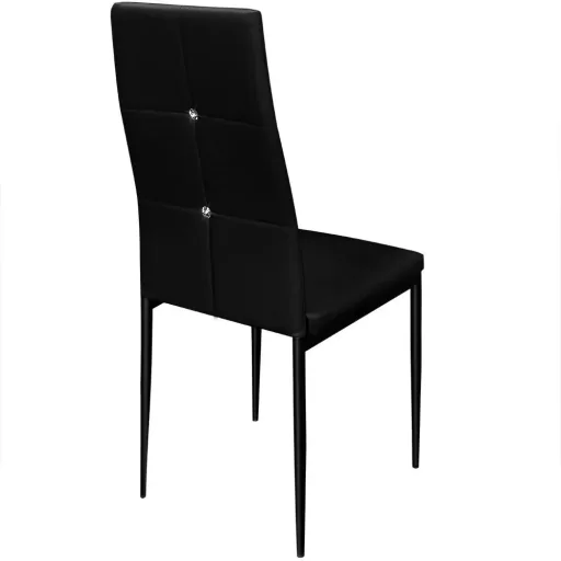 Dining chair 6 pieces black