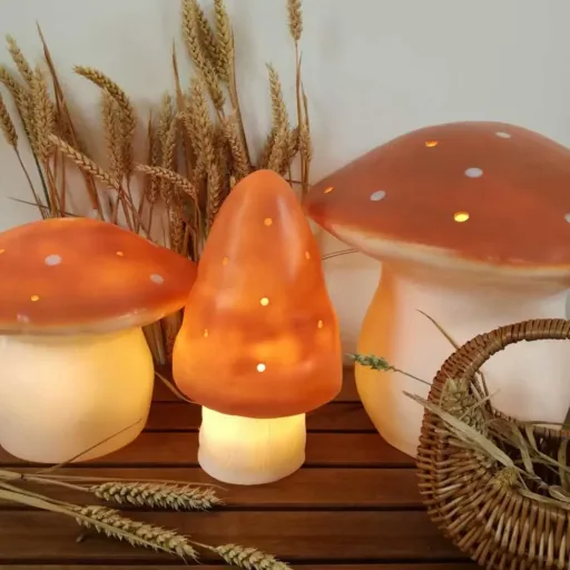 Egmont Toys mushroom lamp medium terracotta pink