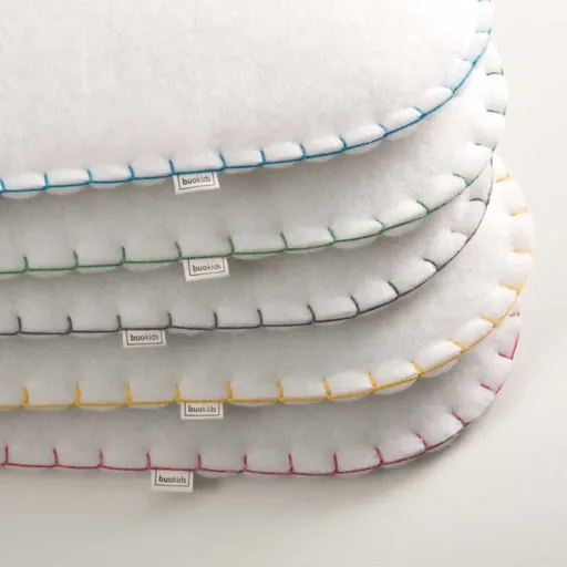 Buokids soft lamp night light/wall lamp cloud, Version: Cord & connector; Color of the seam: yellow