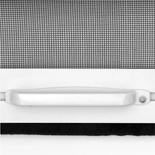 Insect screen roller blind for windows, 130 x 160 cm in white