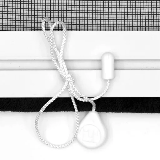 Insect screen roller blind for windows, 130 x 160 cm in white