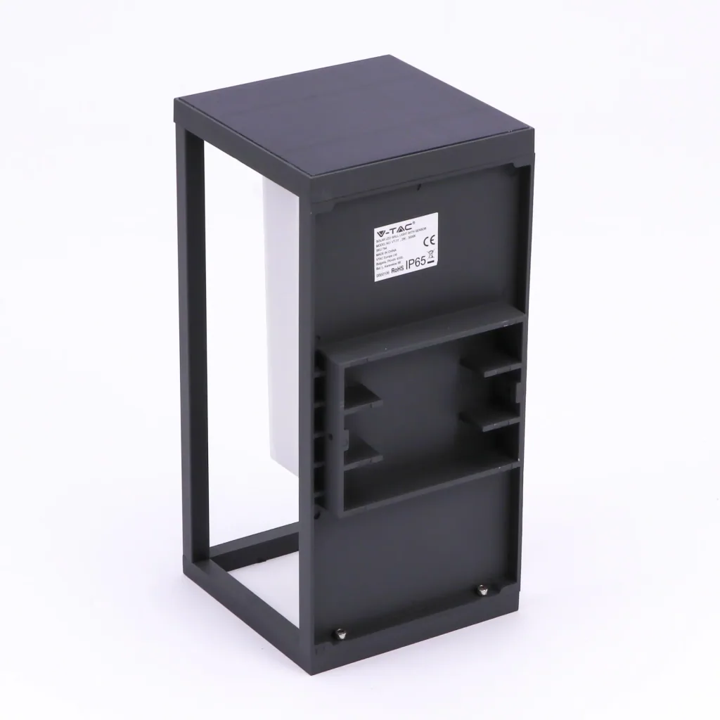 VT-77 LED solar wall light - anthracite - 3000K