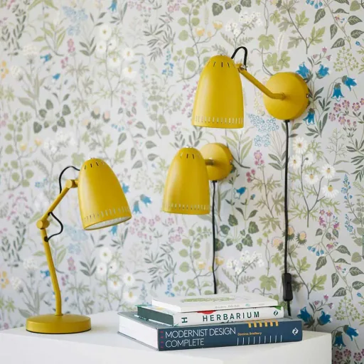 Superliving wall lamp metal "Dynamo" Matt mustard yellow