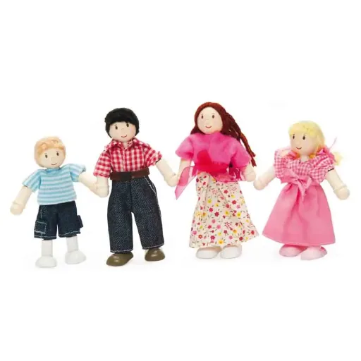 Le Toy van Dolls House Sweetheart Häuschen Wood Colorful Furnished